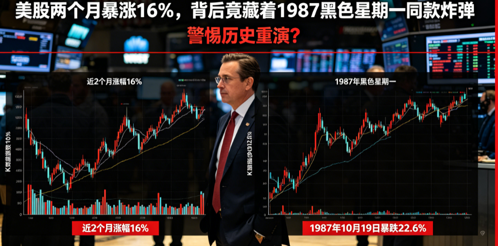 出大事了！美股两个月暴涨16%，背后竟藏着1987黑色星期一同款炸弹