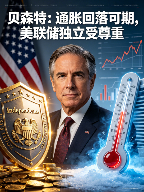 贝森特：通胀回落可期，美联储独立受尊重